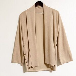 NEW Cyrus Side Button Open Front Shawl Collar Cardigan